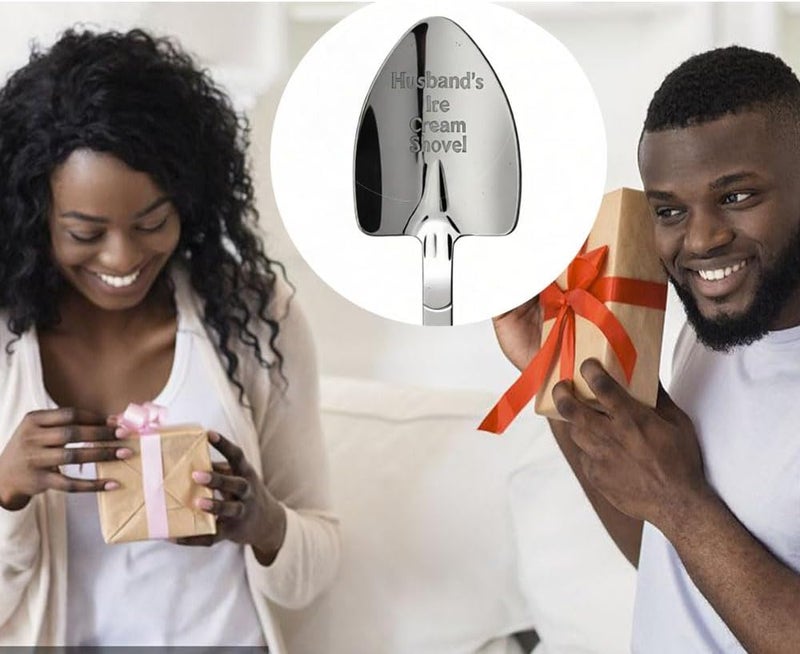 stormroo Valentine's Day Gifts for Husband him Fathers Day from kids Papa Boyfriend, Funny Husband’s Ice Cream Shovel Gifts for Men Dad Birthday, Husband Wedding Anniversary Presents - Image 2